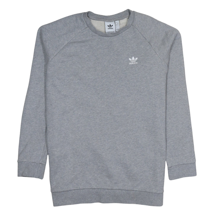 adidas Mens Grey Crew Neck Sweatshirt L Sports Pullover