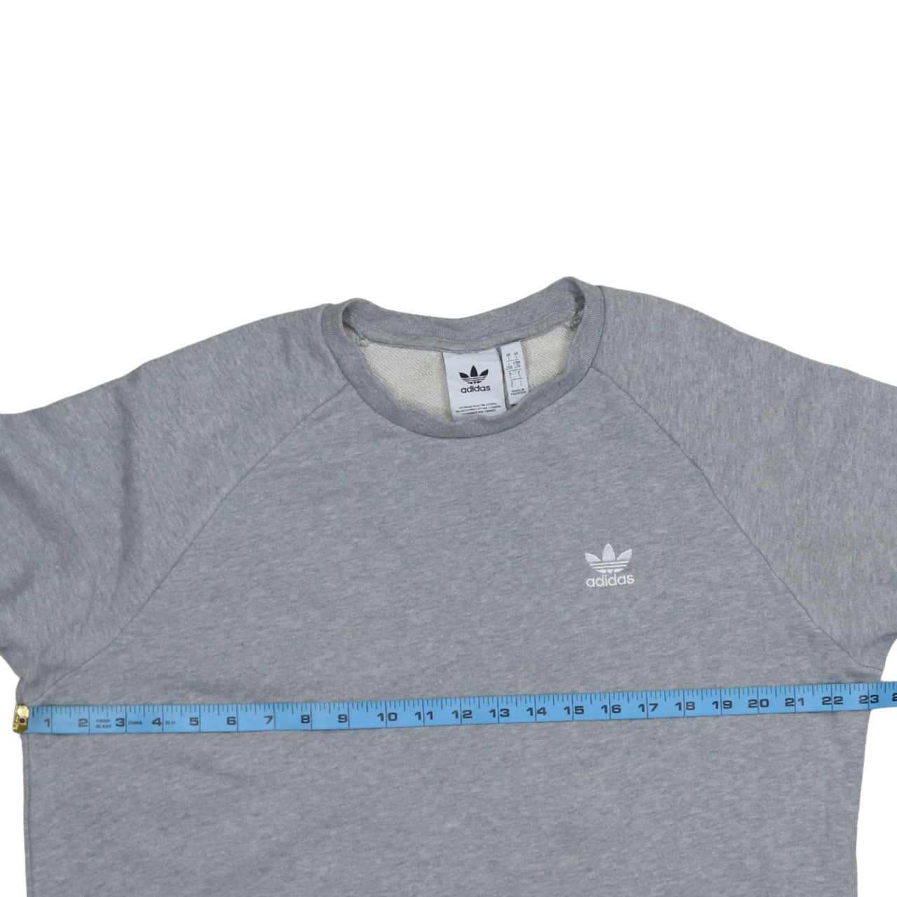 adidas Mens Grey Crew Neck Sweatshirt L Sports Pullover