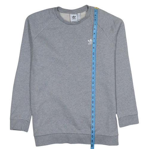 adidas Mens Grey Crew Neck Sweatshirt L Sports Pullover