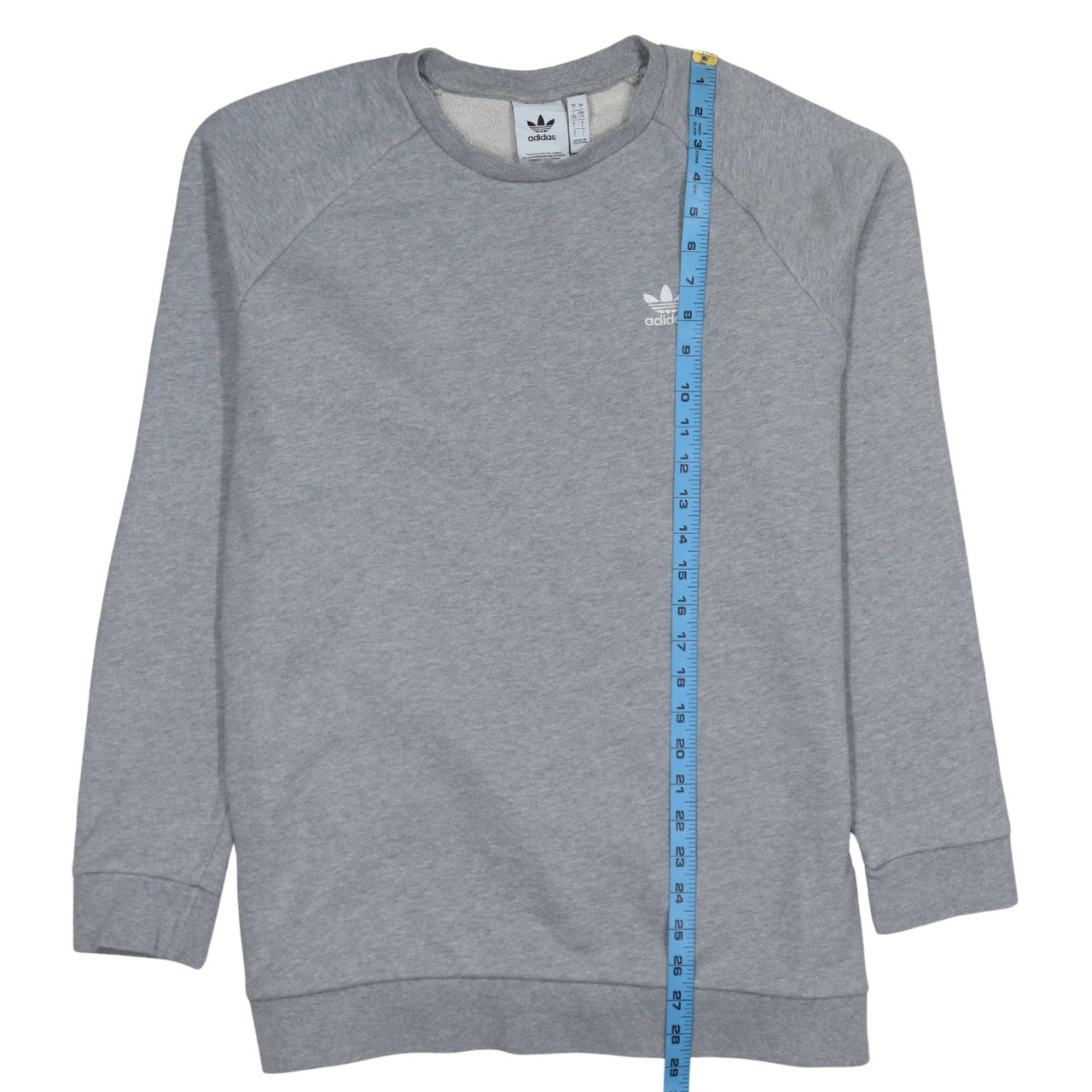 adidas Mens Grey Crew Neck Sweatshirt L Sports Pullover