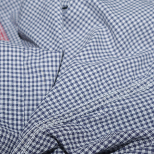 Tommy Hilfiger Men's Blue Check Button-Down Shirt XL Classic Fit