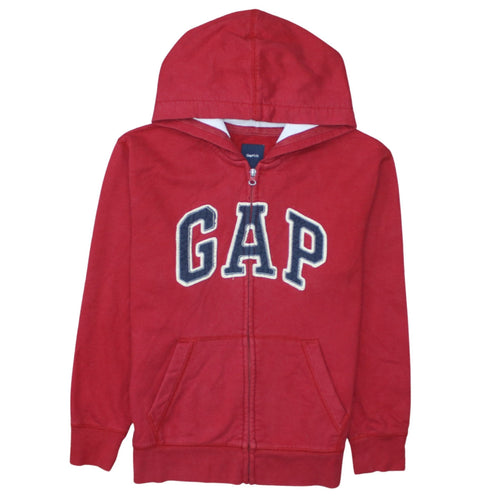 GAP Kids Teens Red Full Zip Logo Hoodie Size 14 Plus Cotton Blend