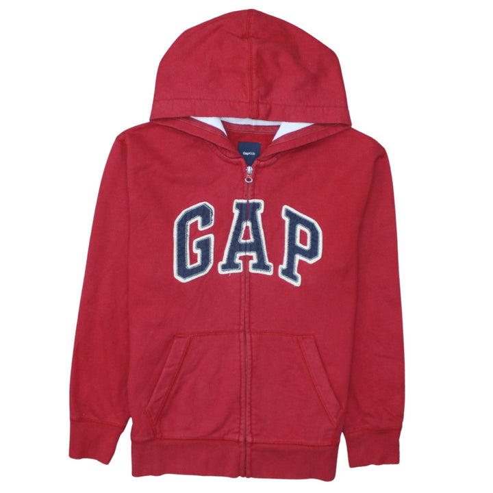 GAP Kids Teens Red Full Zip Logo Hoodie Size 14 Plus Cotton Blend