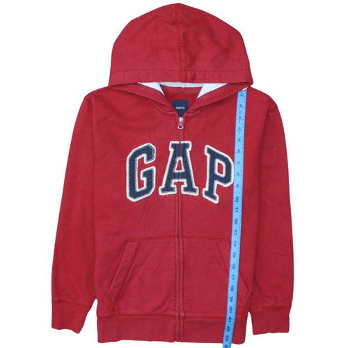 GAP Kids Teens Red Full Zip Logo Hoodie Size 14 Plus Cotton Blend