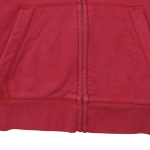 GAP Kids Teens Red Full Zip Logo Hoodie Size 14 Plus Cotton Blend