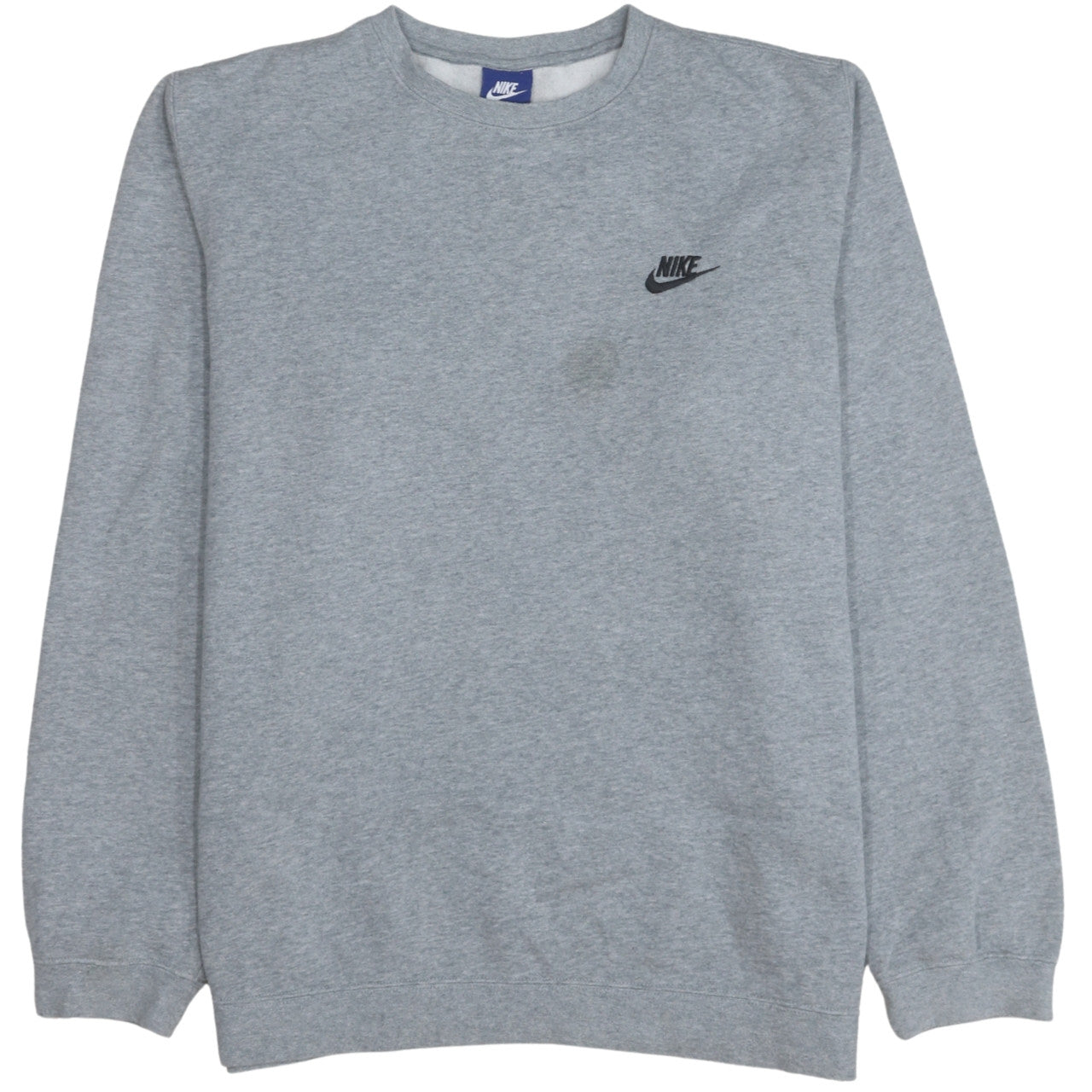 Nike Men's Grey Crew Neck Pullover Sweatshirt L Regular Fit