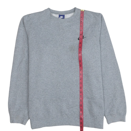 Nike Men's Grey Crew Neck Pullover Sweatshirt L Regular Fit