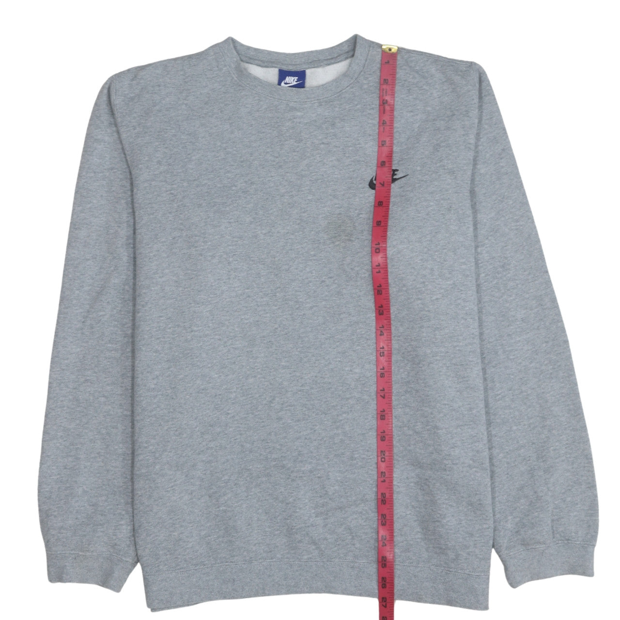 Nike Men's Grey Crew Neck Pullover Sweatshirt L Regular Fit