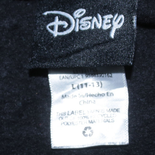 Disney Girls Black Stitch Sweatshirt 11-13 Years Pullover Crew Neck