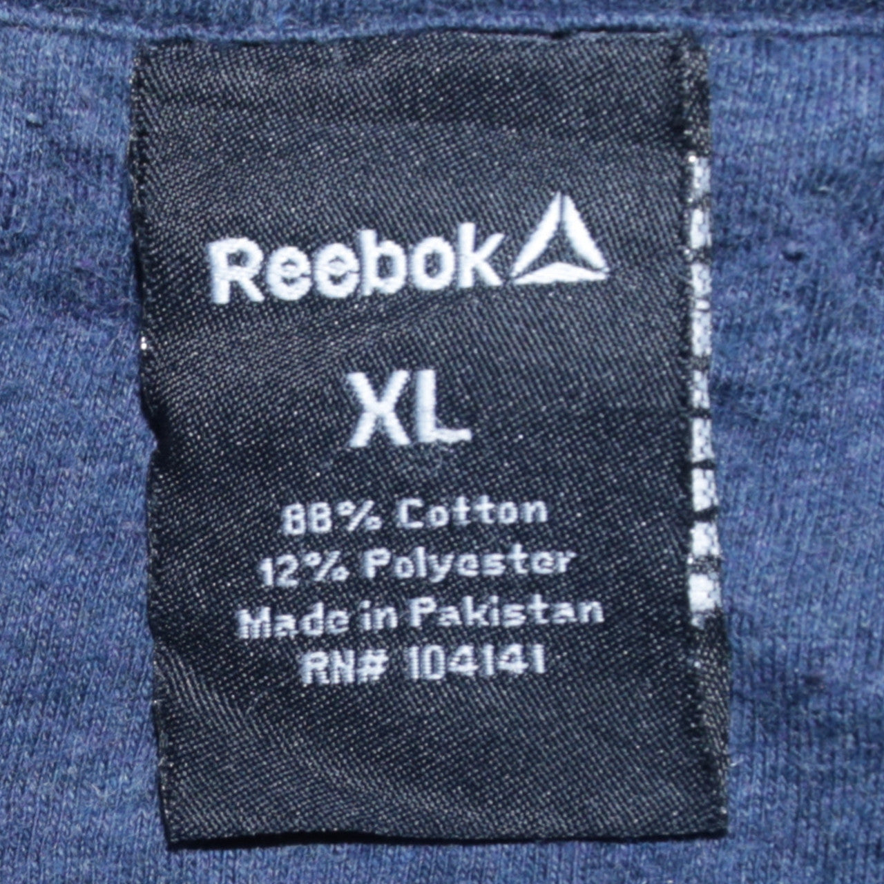 Reebok Men's Blue XL Crew Neck Pullover Sweatshirt Jersey Cotton Blend