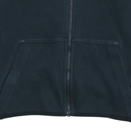 Nike Boys Black Full Zip Hoodie XL 13-15 Years Cotton Blend Sportswear