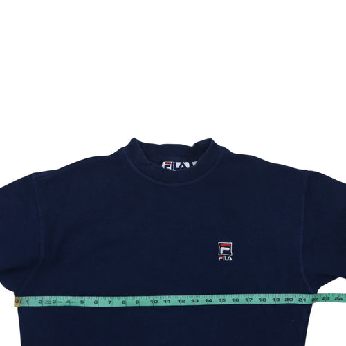 FILA Mens Blue Sweatshirt Small Crew Neck Vintage Pullover