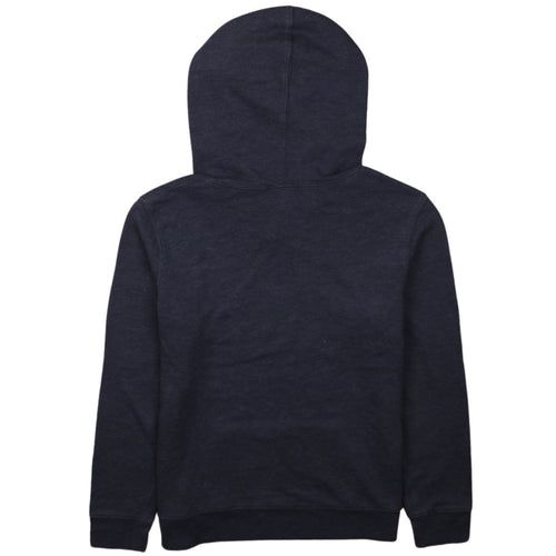 GAP Womens Navy Blue Pullover Hoodie M Logo Cotton Blend