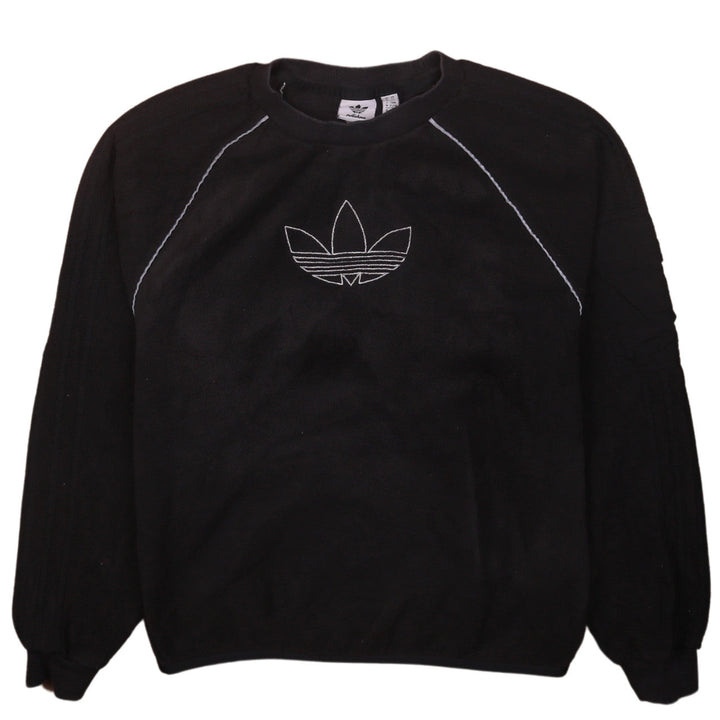 Adidas Womens Black XS Crew Neck Pullover Sweatshirt