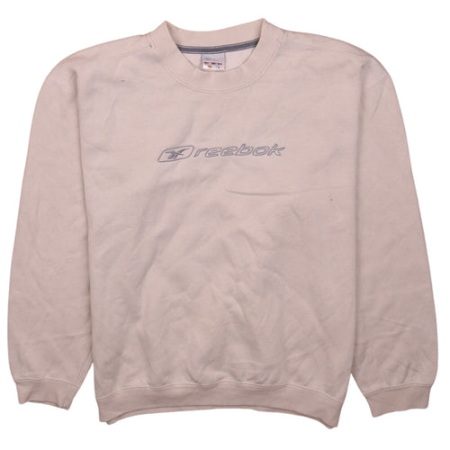 Reebok Boys Beige Sweatshirt Size 164cm Crew Neck Pullover
