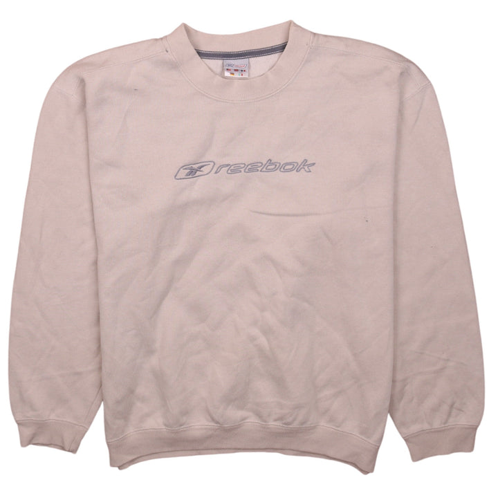 Reebok Boys Beige Sweatshirt Size 164cm Crew Neck Pullover