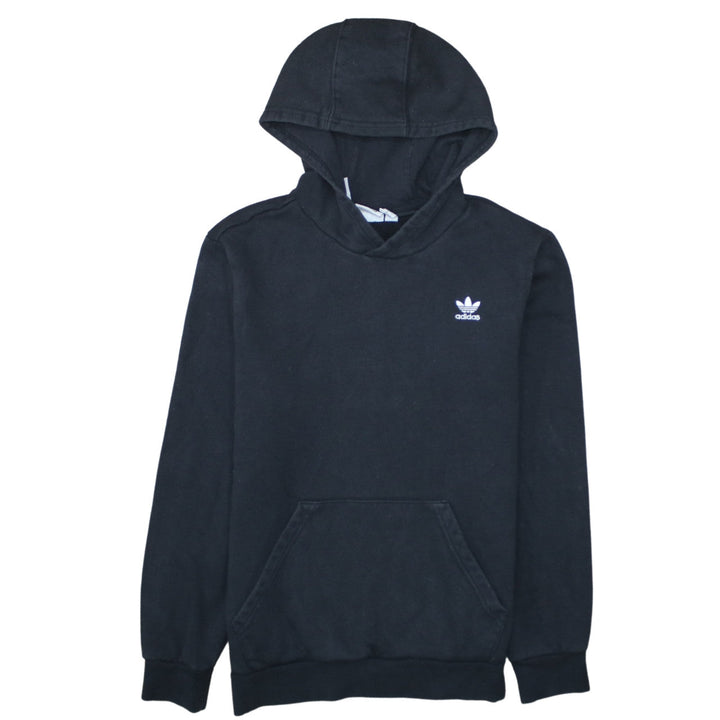Adidas Boys Black Pullover Hoodie Size 14-15 Years Cotton Blend