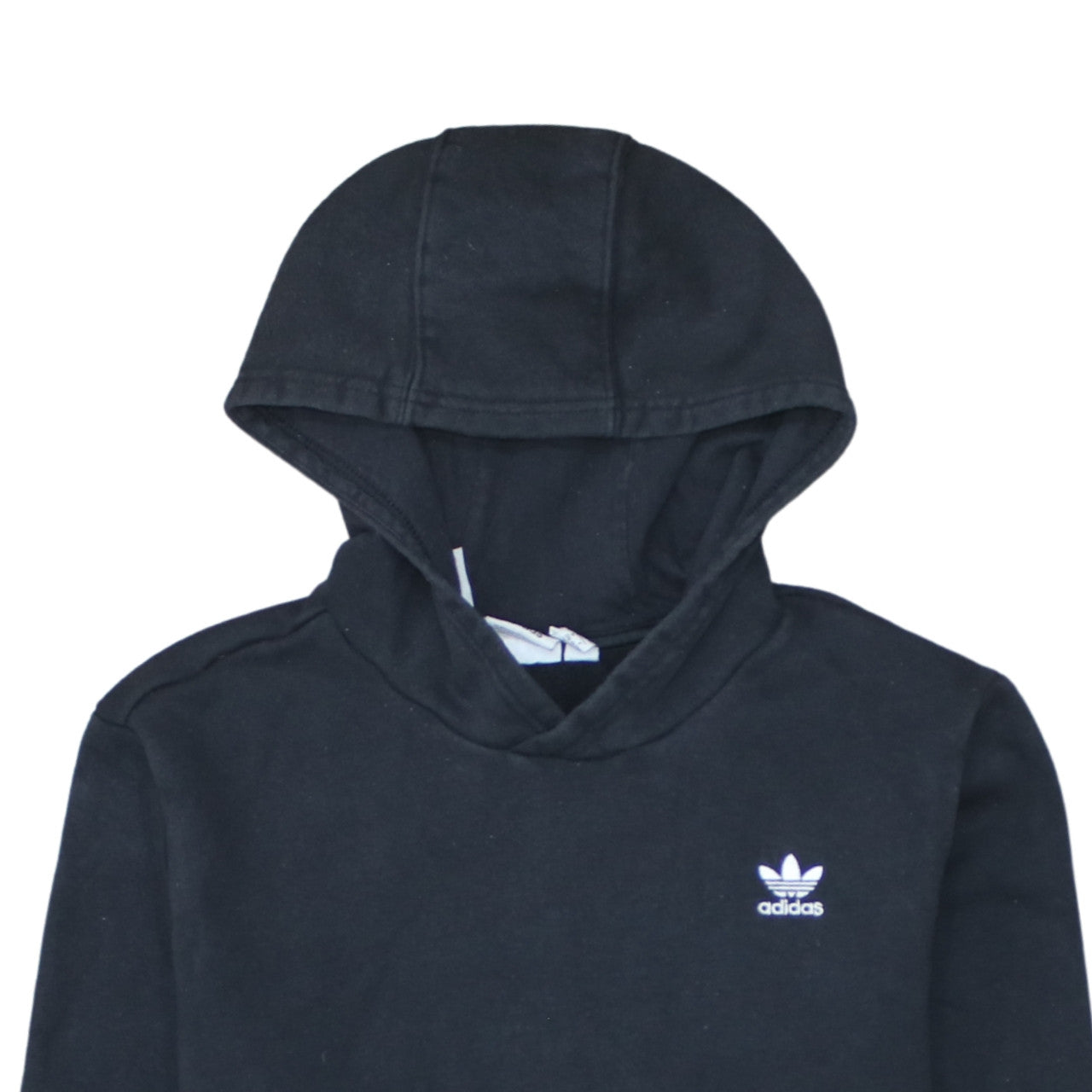 Adidas Boys Black Pullover Hoodie Size 14-15 Years Cotton Blend