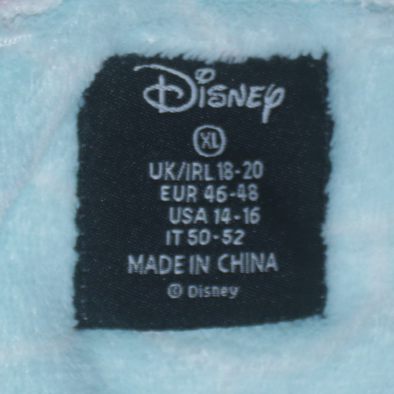 Disney Women’s XL Fleece Pyjama Top Ariel Mermaid Hair White Blue