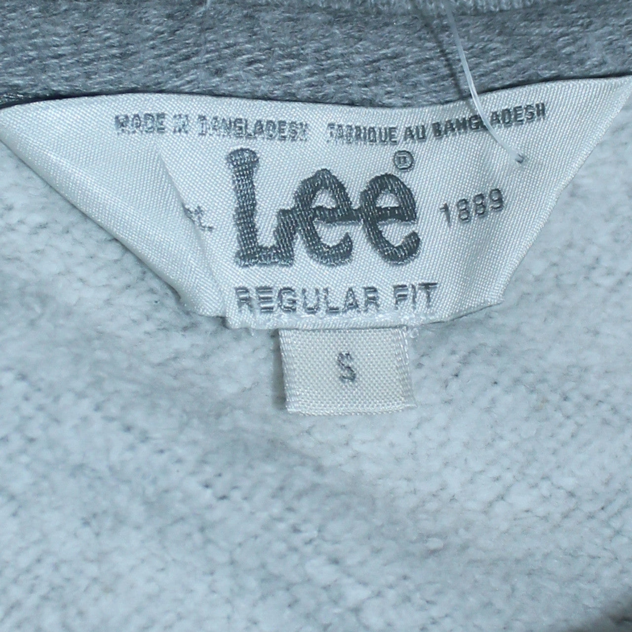 Lee Men Grey Small Regular Fit Crew Neck Pullover Sweatshirt