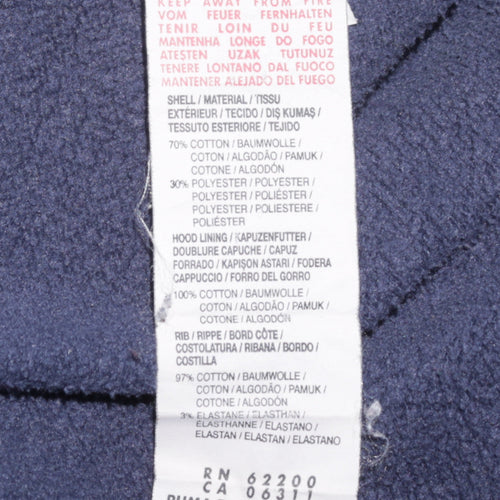 Puma Men’s Red Blue Full Zip Hoodie XL Regular Fit Sportswear