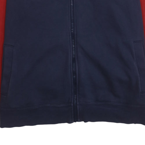 Puma Men’s Red Blue Full Zip Hoodie XL Regular Fit Sportswear