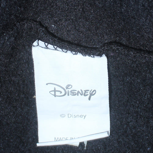 Disney Women Black Mickey Mouse Pullover Hoodie Size L 14/16