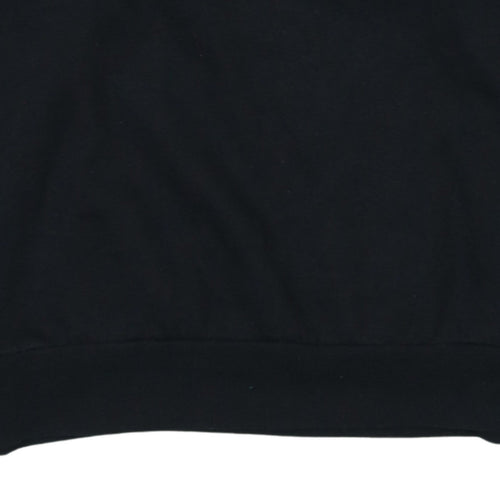 Disney Women Black Mickey Mouse Pullover Hoodie Size L 14/16