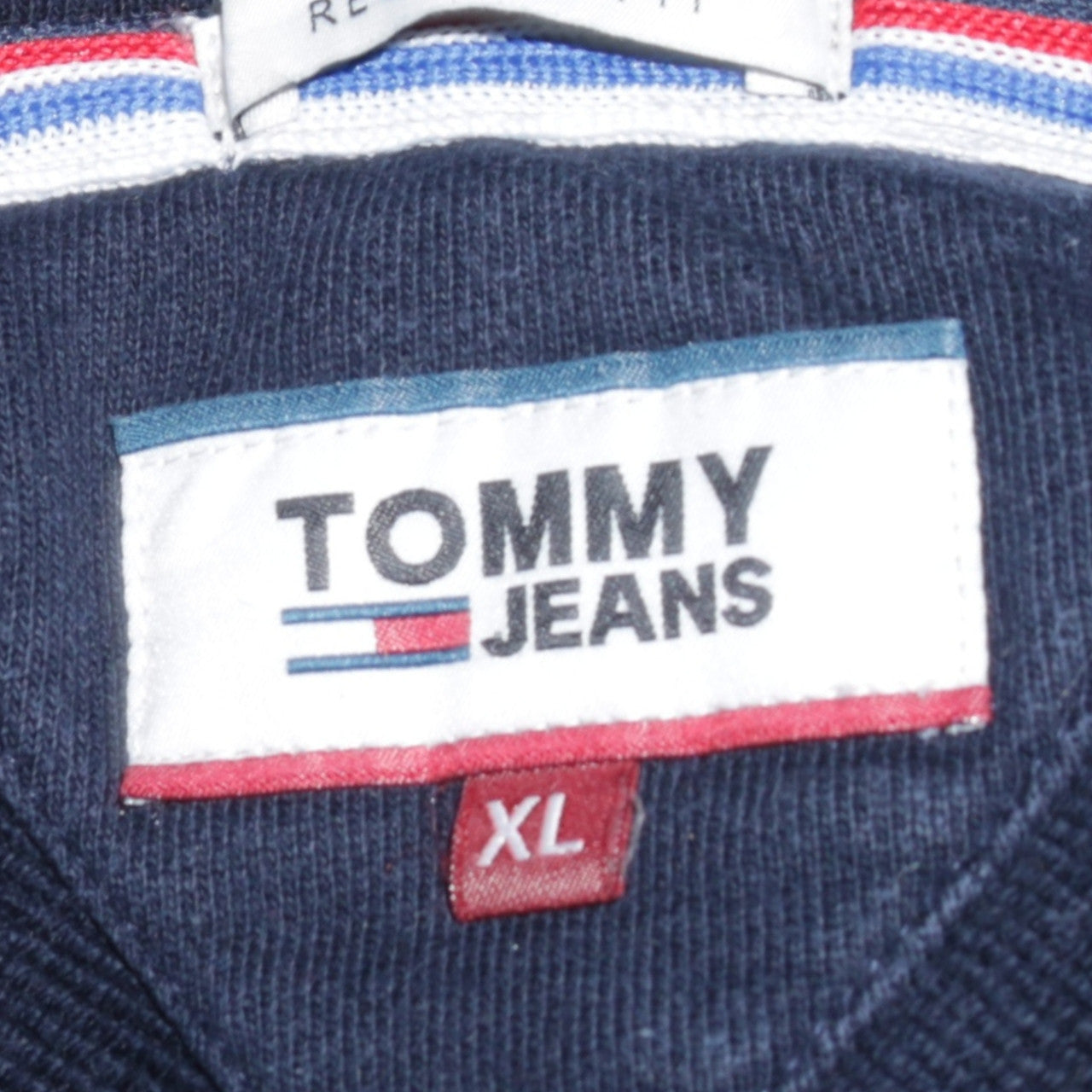 Tommy Jeans Men's Blue XL Pullover Hoodie 1985 Logo Regular Fit