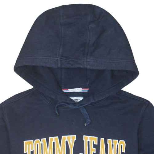 Tommy Jeans Men's Blue XL Pullover Hoodie 1985 Logo Regular Fit
