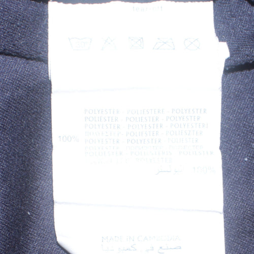 Champion Women's Blue Fleece Full Zip Basic Jacket XL