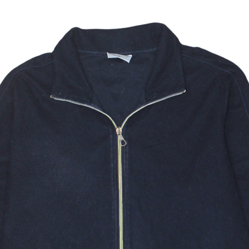 Champion Women's Blue Fleece Full Zip Basic Jacket XL