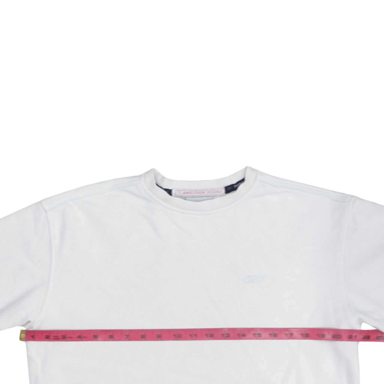 Reebok Men's White Crew Neck Pullover Sweatshirt Size L