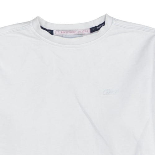 Reebok Men's White Crew Neck Pullover Sweatshirt Size L