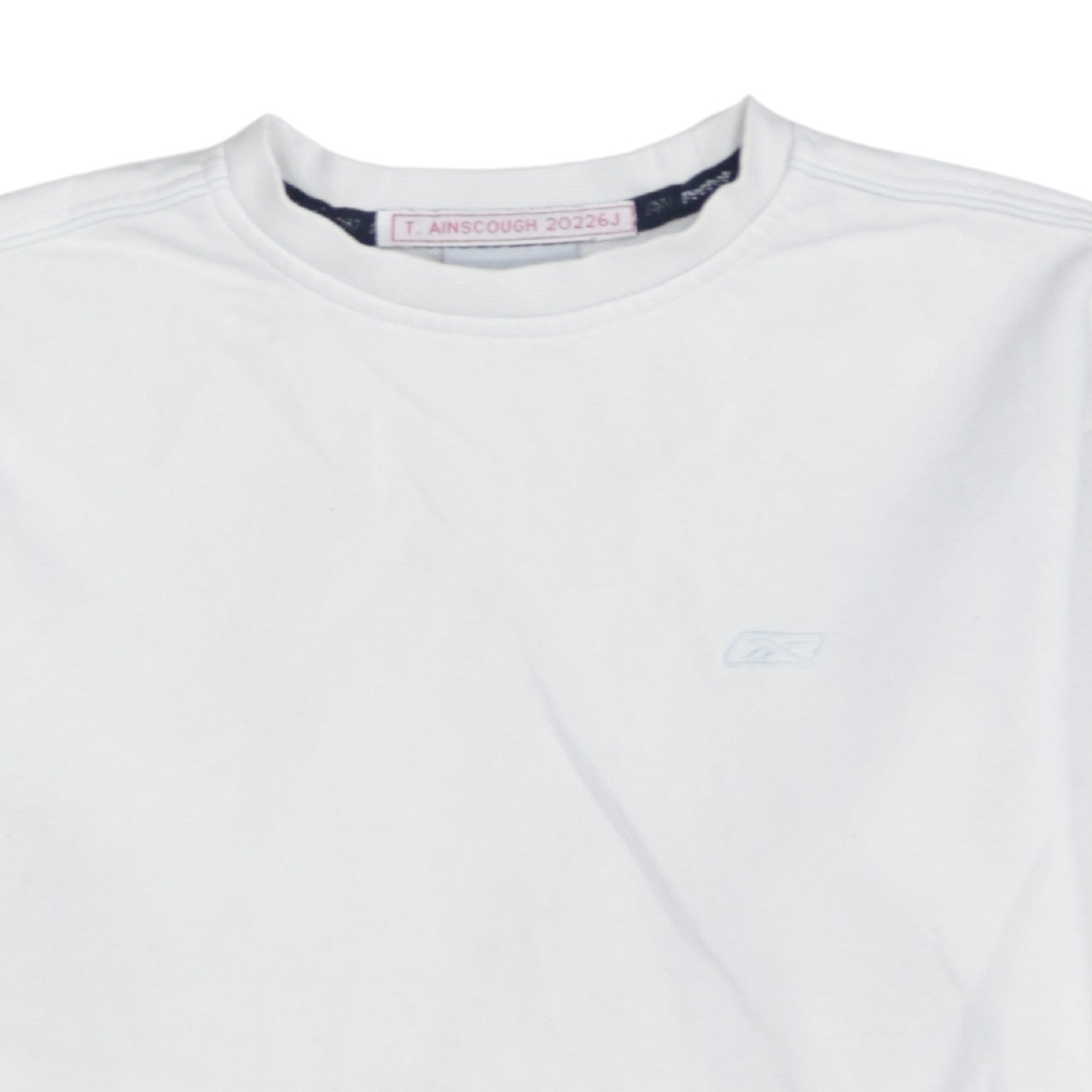 Reebok Men's White Crew Neck Pullover Sweatshirt Size L