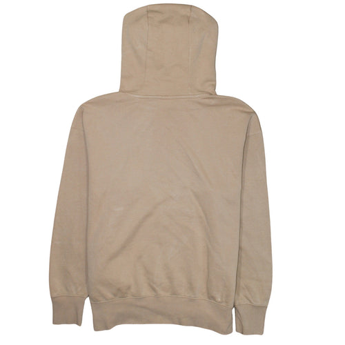 Nike Men's Beige Small Pullover Hoodie Fleece Logo Sweatshirt