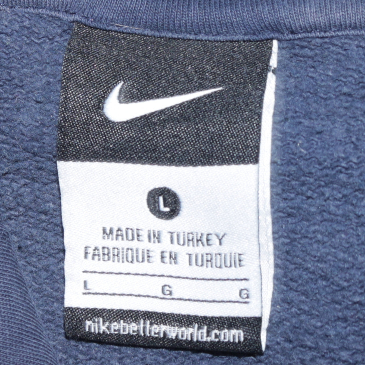 Nike Men's Blue Pullover Hoodie Size L Sports Fleece Sweatshirt