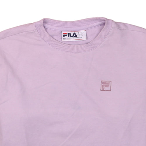 Fila Women's Pink Crew Neck Pullover Sweatshirt Size S