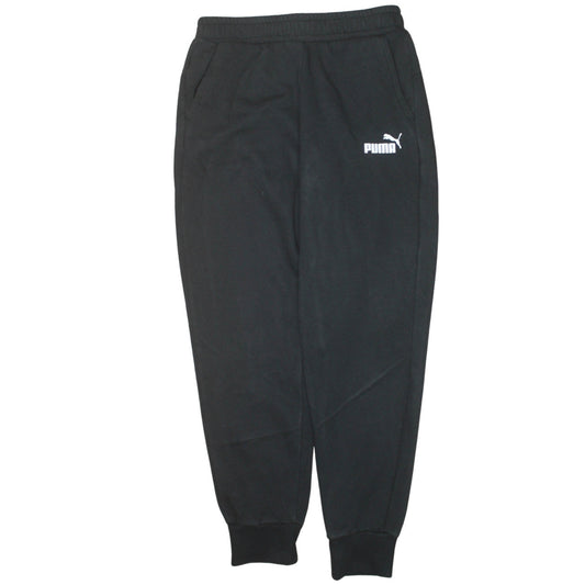 Puma Men's Black Jogger Sweatpants Size M Tapered Fit Activewear