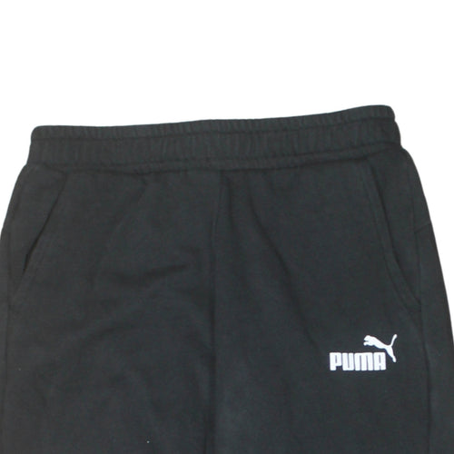 Puma Men's Black Jogger Sweatpants Size M Tapered Fit Activewear