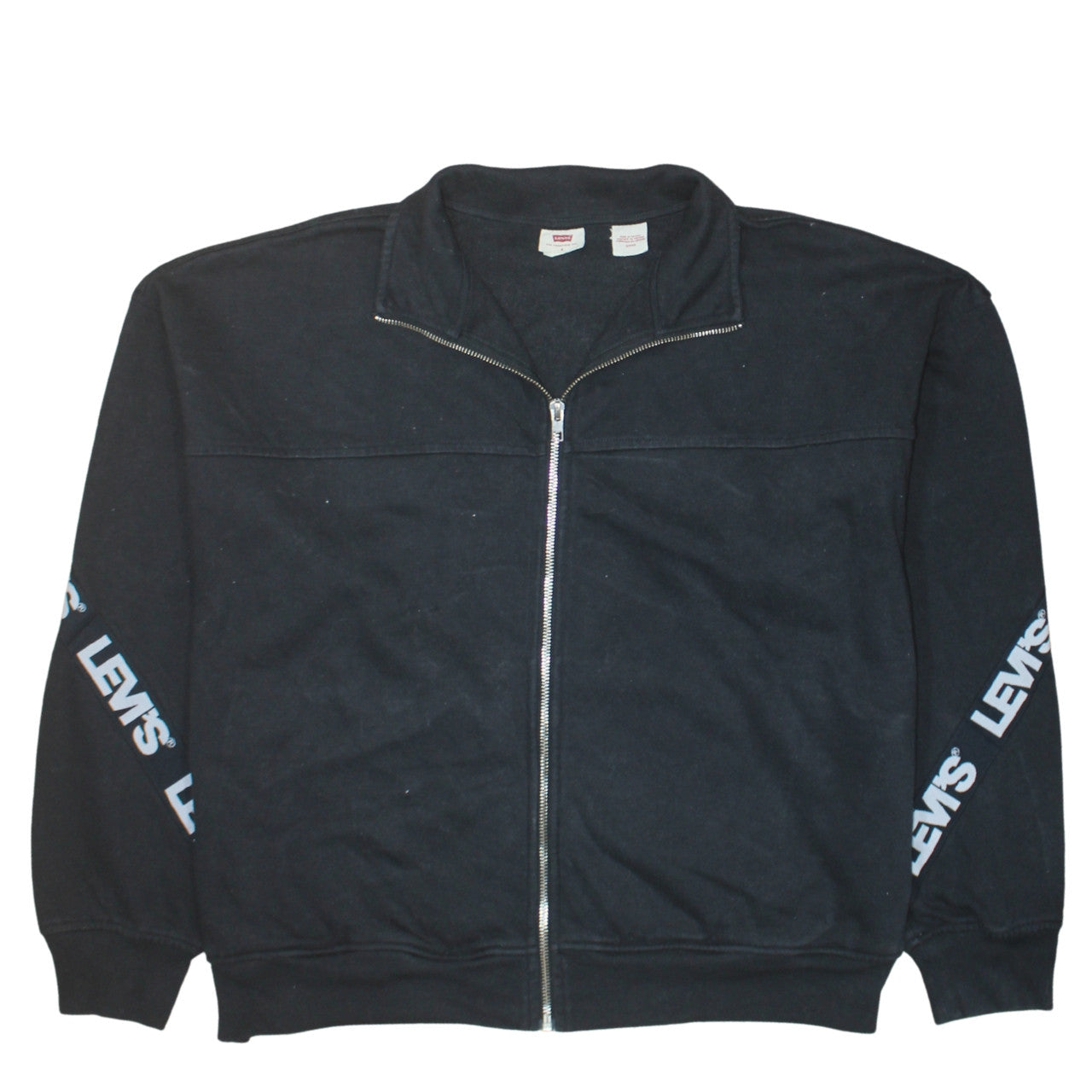 Levi's Men's Black Full Zip Logo Sweatshirt Size S