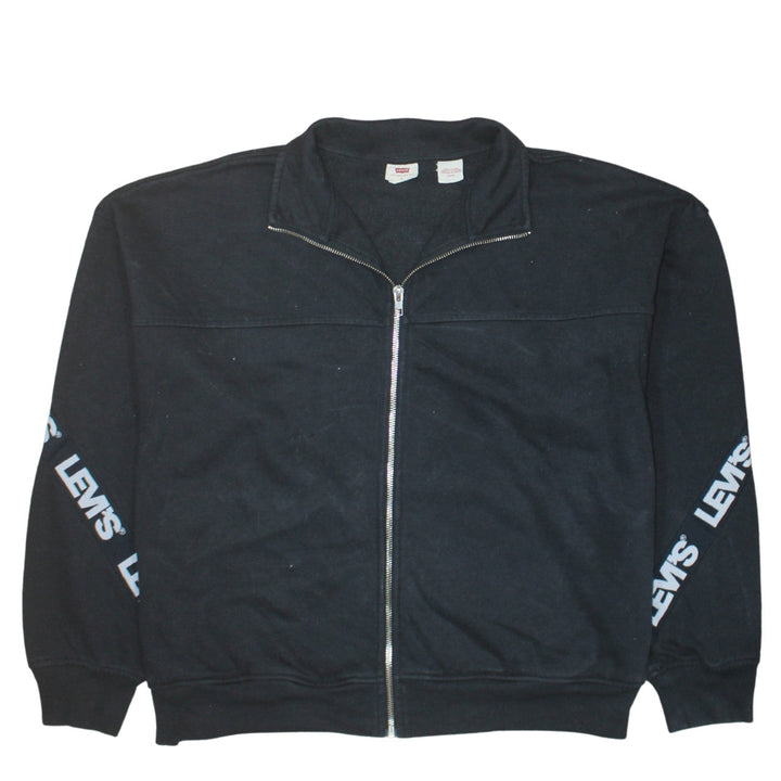 Levi's Men's Black Full Zip Logo Sweatshirt Size S