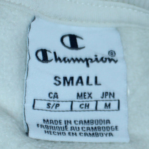 Champion Womens Pink White Small Colourblock Pullover Sweatshirt