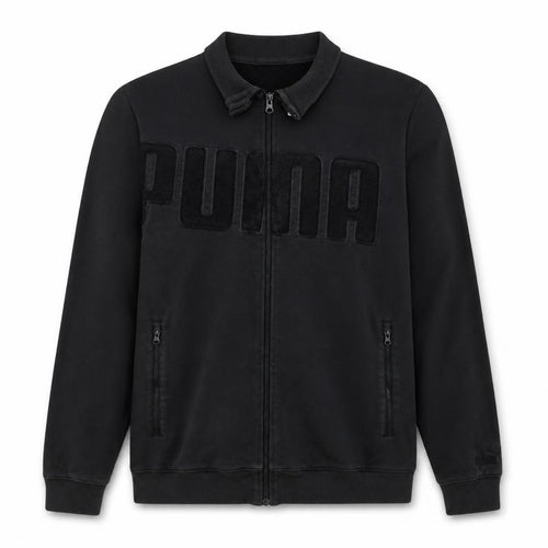 Puma Men's Black Full Zip Collared Sweatshirt XL Sports Style
