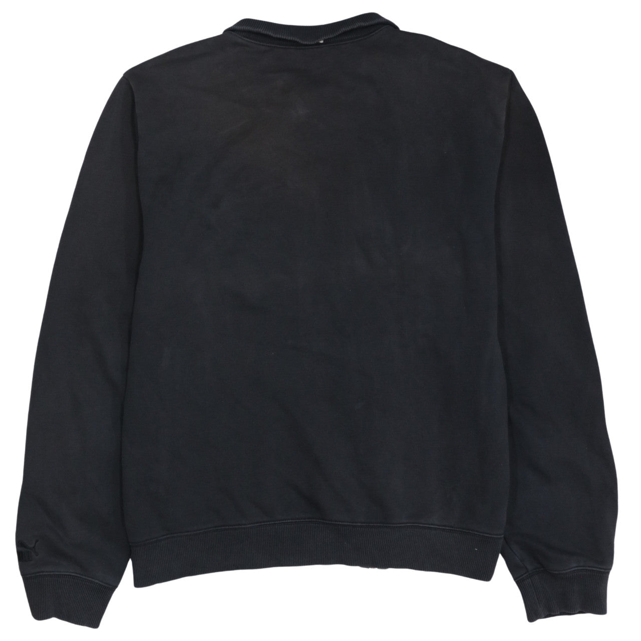 Puma Men's Black Full Zip Collared Sweatshirt XL Sports Style