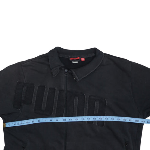 Puma Men's Black Full Zip Collared Sweatshirt XL Sports Style