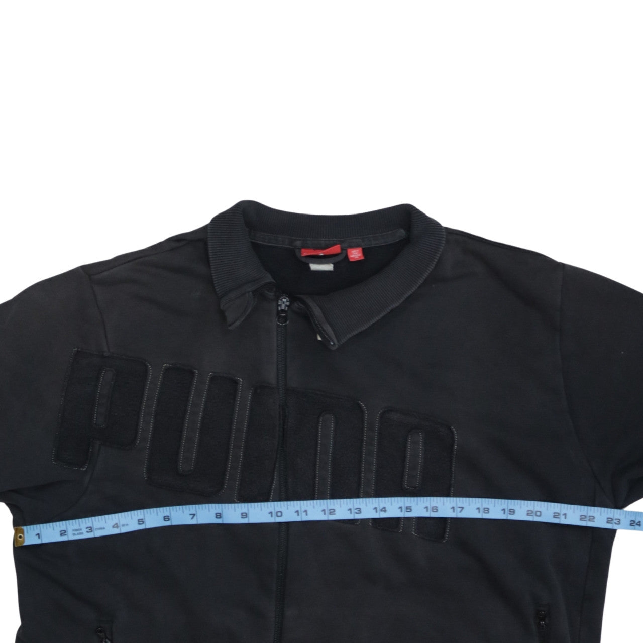 Puma Men's Black Full Zip Collared Sweatshirt XL Sports Style