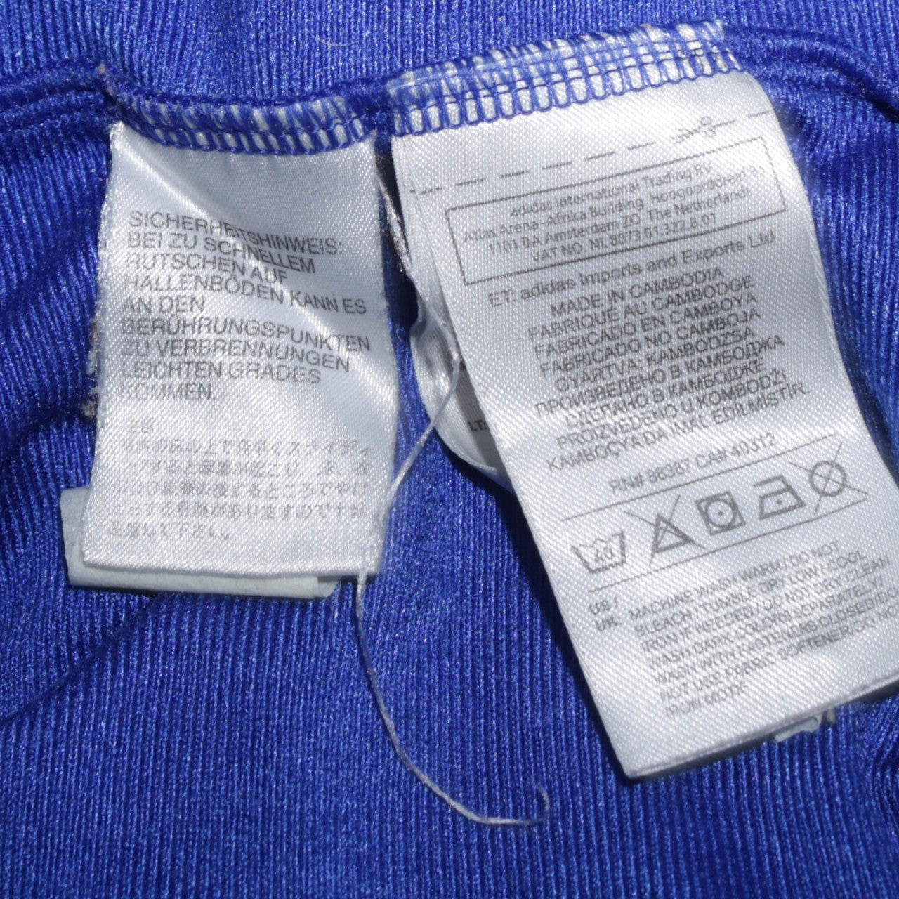 Adidas Men's Blue XL Full Zip Sports Sweatshirt Jacket