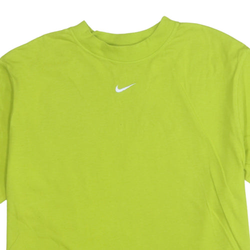 Nike Men’s Green Loose Fit Cotton Crew Neck T-Shirt XS