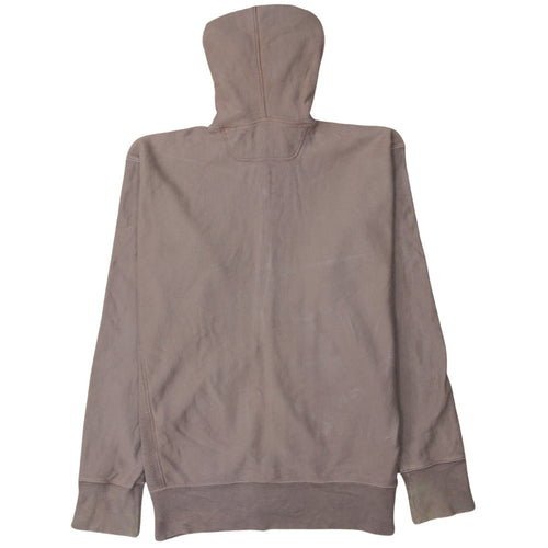 Diesel Men’s Brown Full Zip Hoodie L Logo Sleeve Cotton